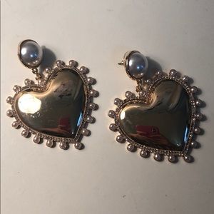 Bauble bar heart earrings